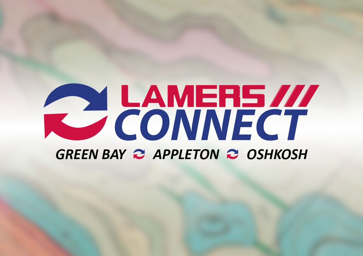 green bay appleton oshkosh lamers connect route logo
